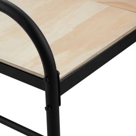 Full Size Bunkie Board, 0.4 in Foldable Bed Board Slats with Connection, Wooden Mattress Support for Full Size Bed, Support under Mattress Boards
