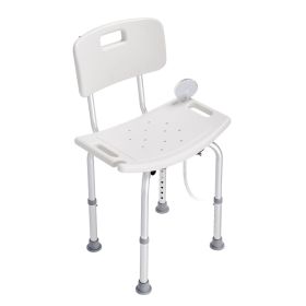 Shower Chair, Shower Seat with Back, Adjustable Height Shower Stool, Shower Chair for Inside Shower Bathtub